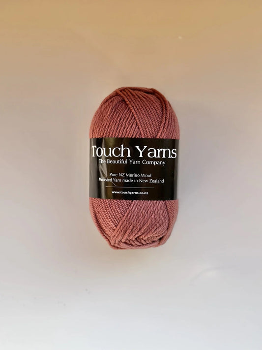Touch Yarns Pure Merino 8ply – Vintage Rose