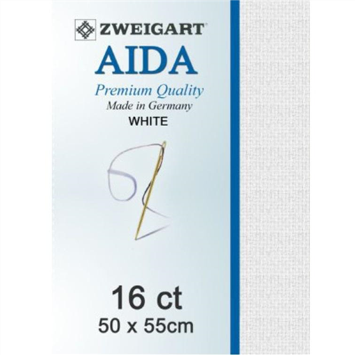 Zweigart Aida 16 ct - White
