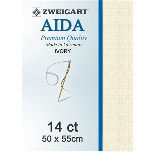 Zweigart Aida 14ct - Ivory